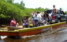 Party down! on river near Monterico,Guatemala