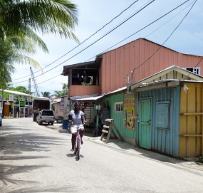 main street in Placencia, Belize