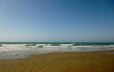 near Murcialago beach at low tide