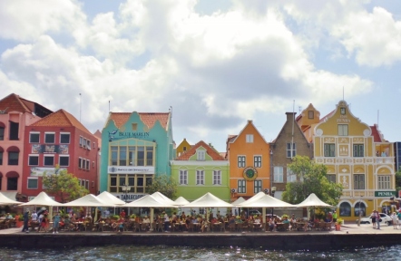colorful businesses at Willemstad