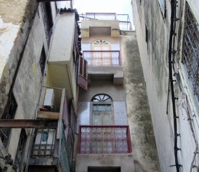 ancient buildings in old Medina of Fez, Morocco.